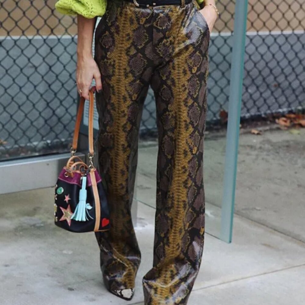 Sassy Zara Snake Skin Pants - Size M